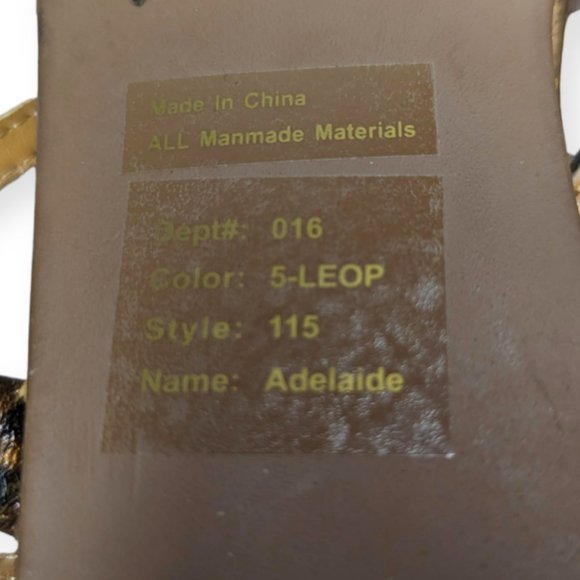 NWT Bakers Adelaide Leopard Print Sandals Size 6B - Picture 8 of 8